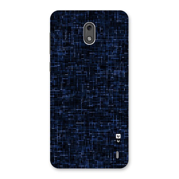 Criss Cross Blue Pattern Back Case for Nokia 2