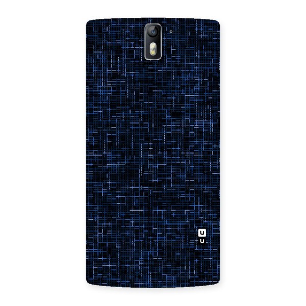 Criss Cross Blue Pattern Back Case for One Plus One