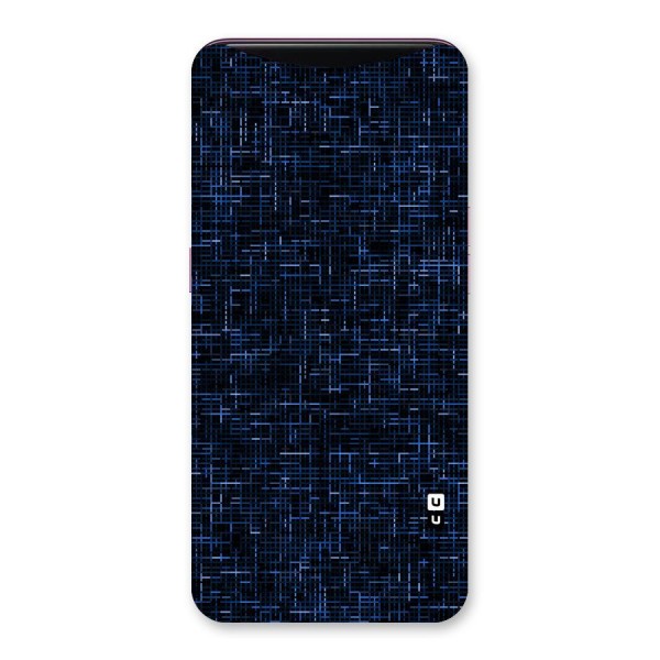 Criss Cross Blue Pattern Back Case for Oppo Find X