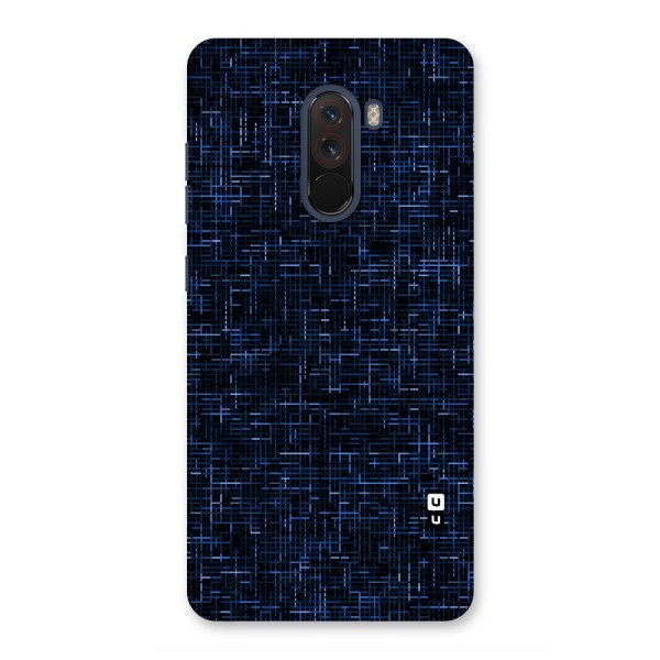 Criss Cross Blue Pattern Back Case for Poco F1