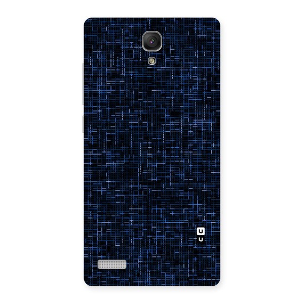 Criss Cross Blue Pattern Back Case for Redmi Note