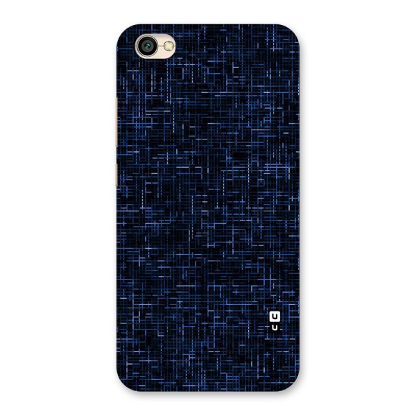 Criss Cross Blue Pattern Back Case for Redmi Y1 Lite