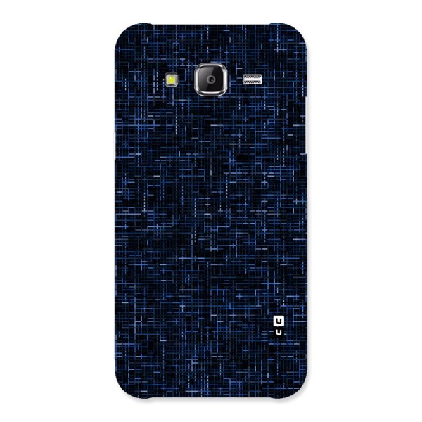 Criss Cross Blue Pattern Back Case for Samsung Galaxy J5