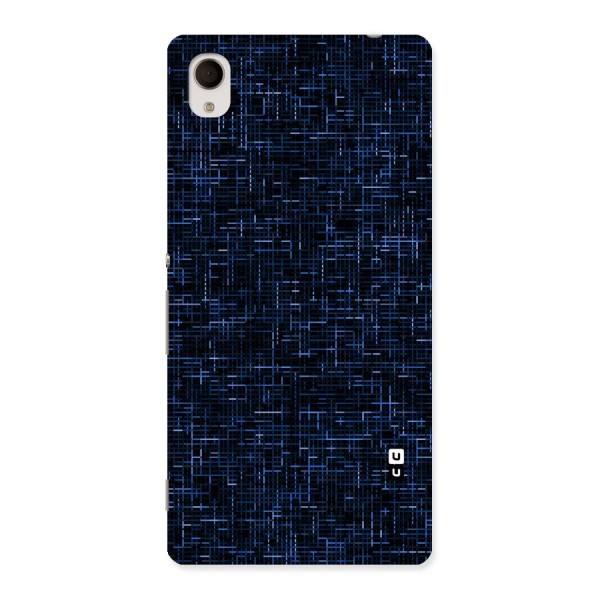 Criss Cross Blue Pattern Back Case for Sony Xperia M4