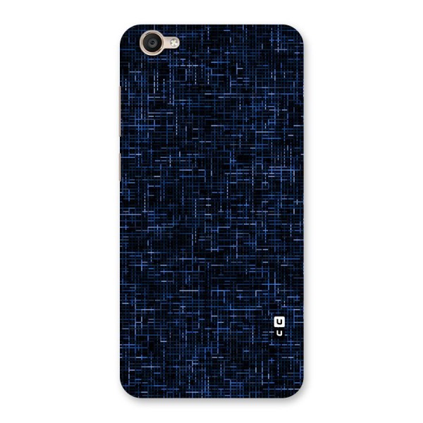 Criss Cross Blue Pattern Back Case for Vivo Y55s