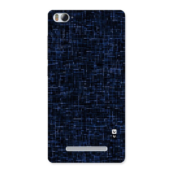 Criss Cross Blue Pattern Back Case for Xiaomi Mi4i