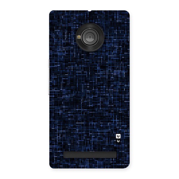 Criss Cross Blue Pattern Back Case for Yu Yuphoria