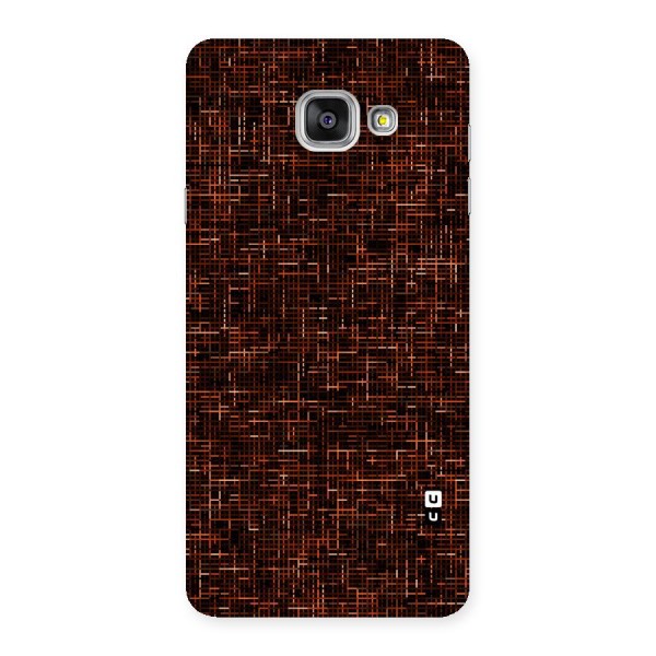 Criss Cross Brownred Pattern Back Case for Galaxy A7 2016