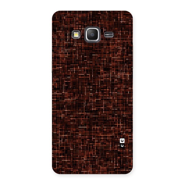 Criss Cross Brownred Pattern Back Case for Galaxy Grand Prime