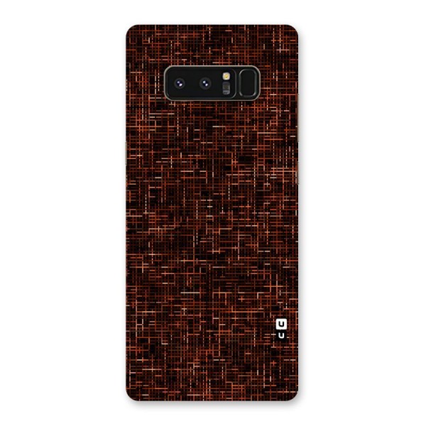 Criss Cross Brownred Pattern Back Case for Galaxy Note 8