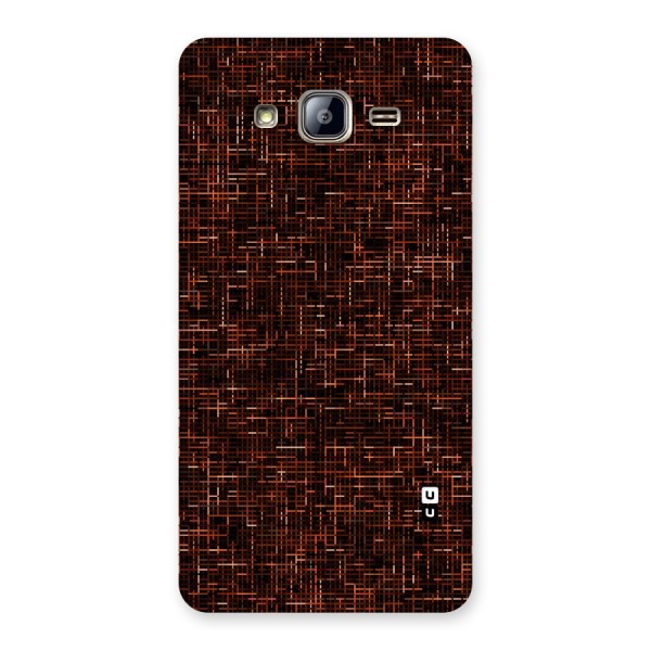 Criss Cross Brownred Pattern Back Case for Galaxy On5