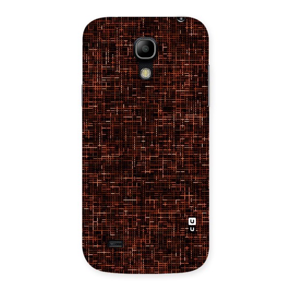 Criss Cross Brownred Pattern Back Case for Galaxy S4 Mini