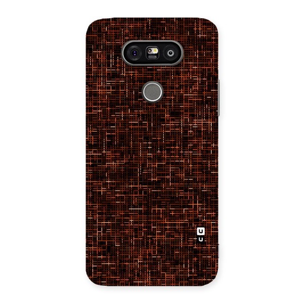 Criss Cross Brownred Pattern Back Case for LG G5