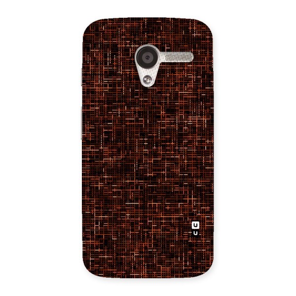 Criss Cross Brownred Pattern Back Case for Moto X