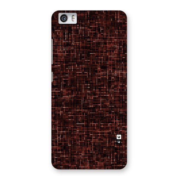 Criss Cross Brownred Pattern Back Case for Xiaomi Redmi Mi5