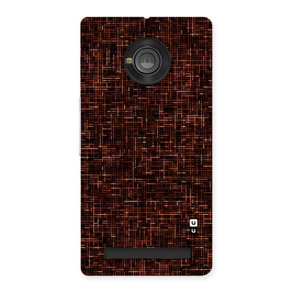 Criss Cross Brownred Pattern Back Case for Yu Yuphoria