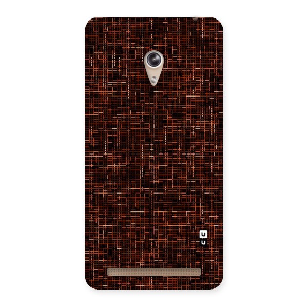 Criss Cross Brownred Pattern Back Case for Zenfone 6