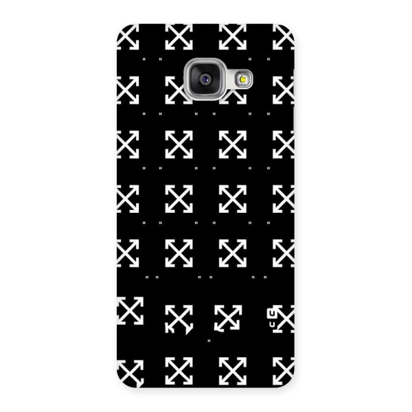 Cross Arrow Black Back Case for Galaxy A3 2016