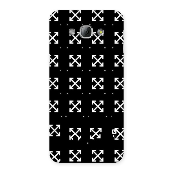 Cross Arrow Black Back Case for Galaxy A8