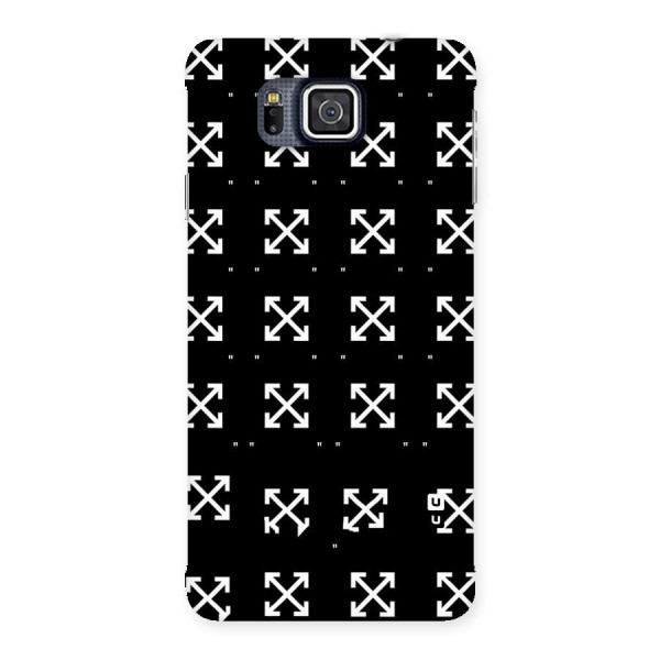 Cross Arrow Black Back Case for Galaxy Alpha