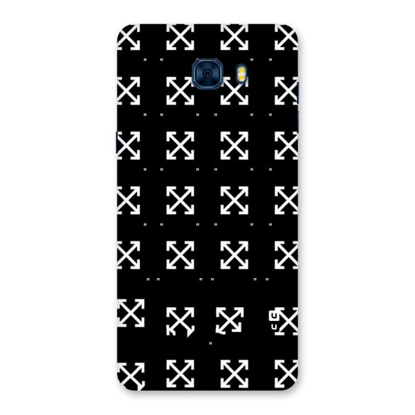 Cross Arrow Black Back Case for Galaxy C7 Pro