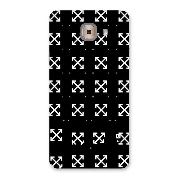 Cross Arrow Black Back Case for Galaxy J7 Max