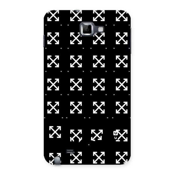 Cross Arrow Black Back Case for Galaxy Note