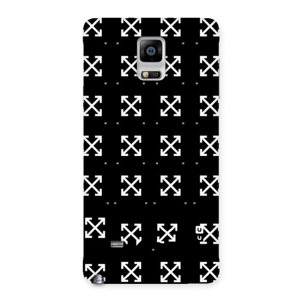 Cross Arrow Black Back Case for Galaxy Note 4