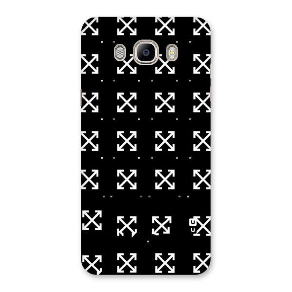 Cross Arrow Black Back Case for Galaxy On8