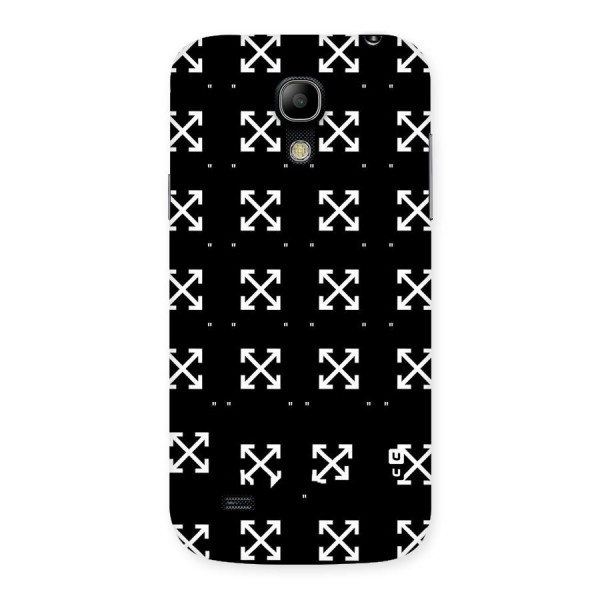 Cross Arrow Black Back Case for Galaxy S4 Mini