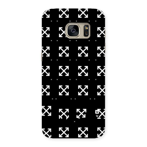 Cross Arrow Black Back Case for Galaxy S7