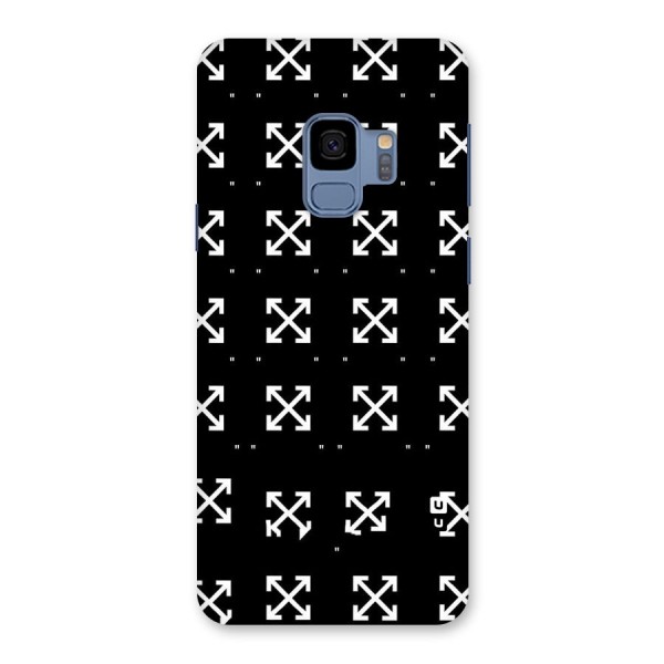 Cross Arrow Black Back Case for Galaxy S9