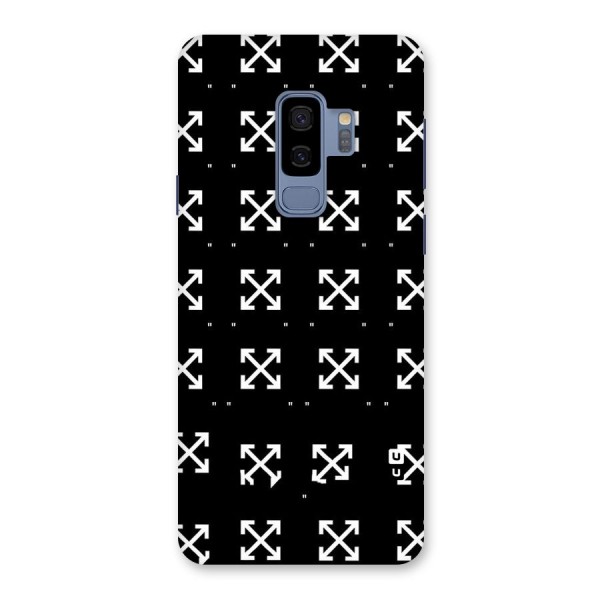 Cross Arrow Black Back Case for Galaxy S9 Plus