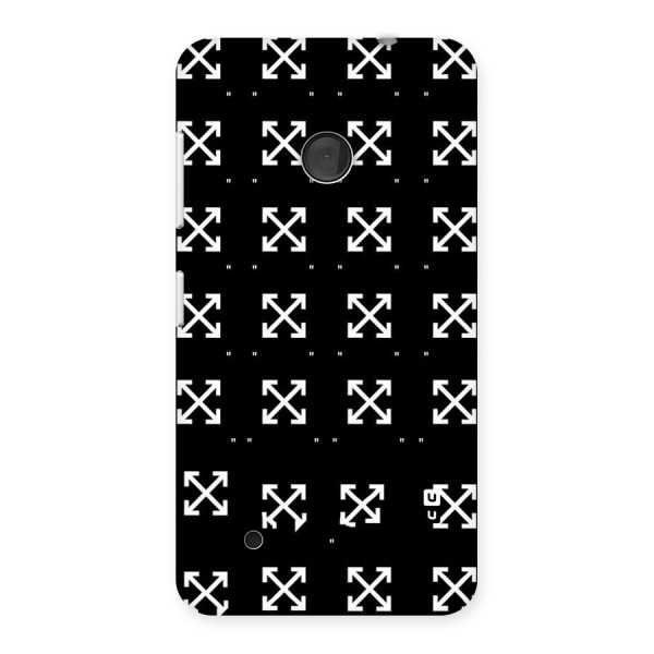 Cross Arrow Black Back Case for Lumia 530