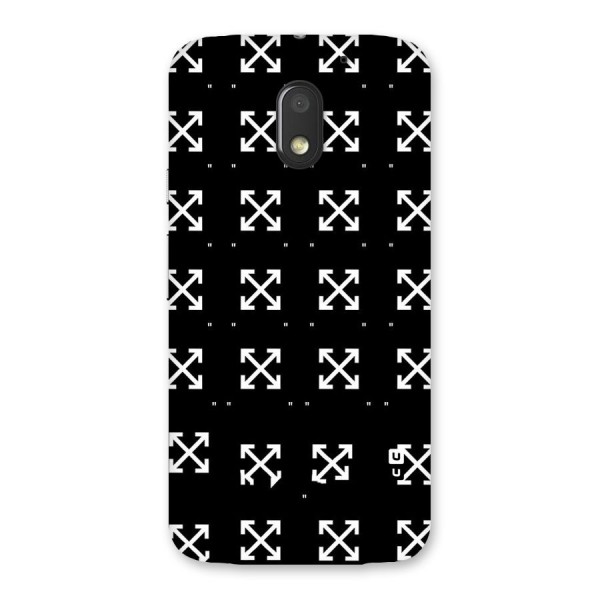 Cross Arrow Black Back Case for Moto E3 Power