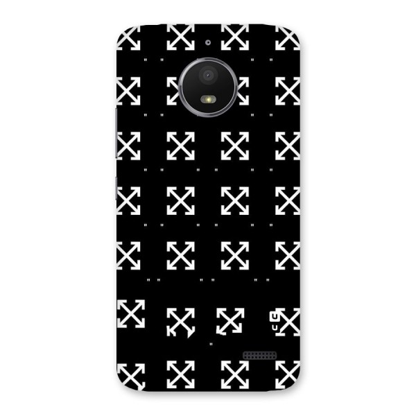 Cross Arrow Black Back Case for Moto E4