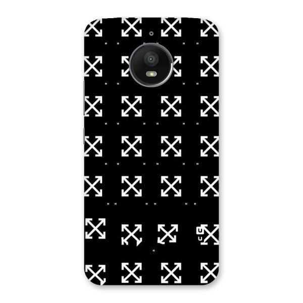 Cross Arrow Black Back Case for Moto E4 Plus