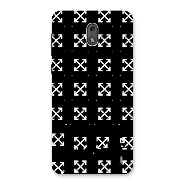 Cross Arrow Black Back Case for Nokia 2