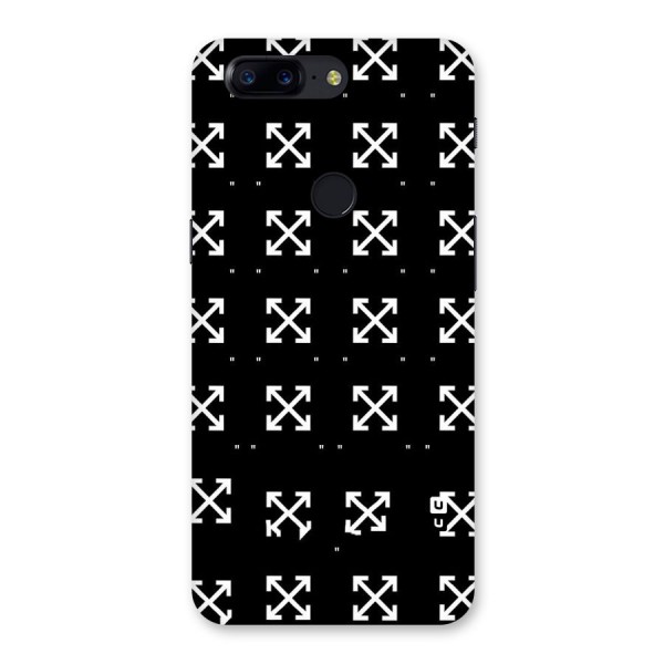 Cross Arrow Black Back Case for OnePlus 5T