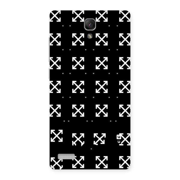 Cross Arrow Black Back Case for Redmi Note