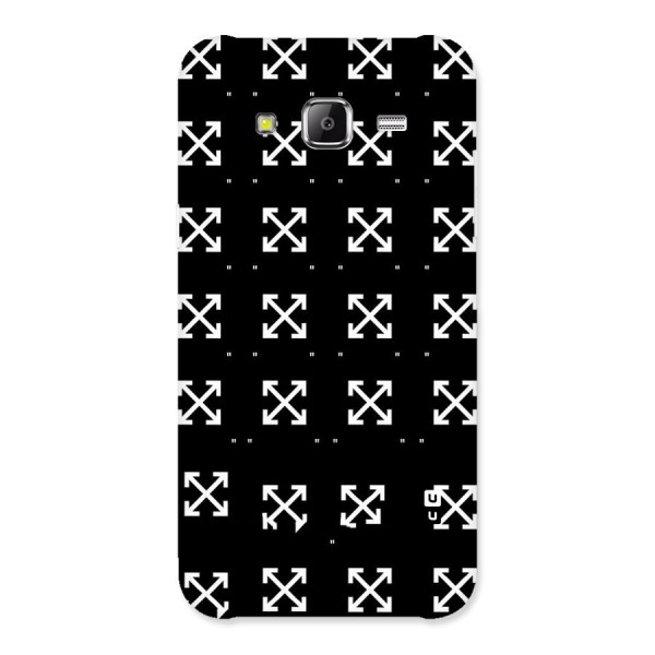 Cross Arrow Black Back Case for Samsung Galaxy J5