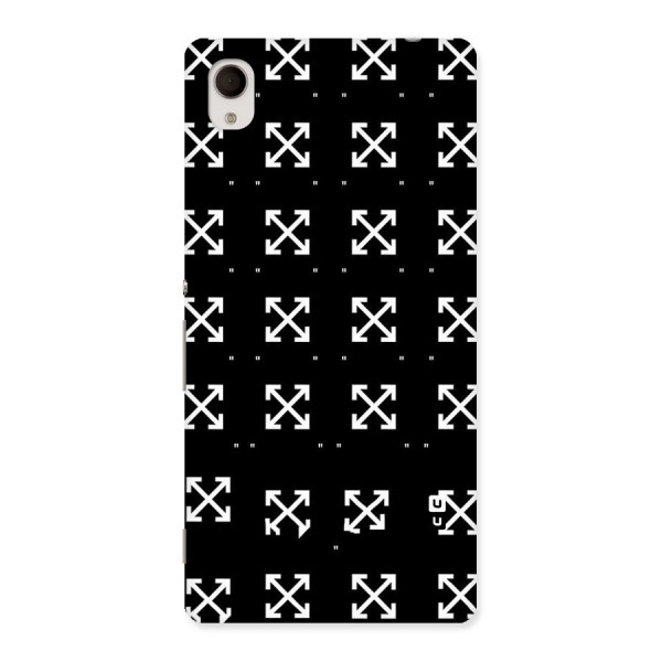 Cross Arrow Black Back Case for Sony Xperia M4