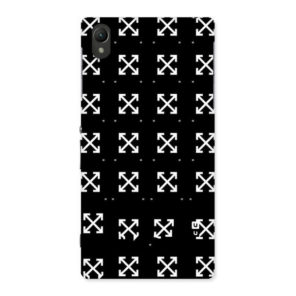 Cross Arrow Black Back Case for Sony Xperia Z1