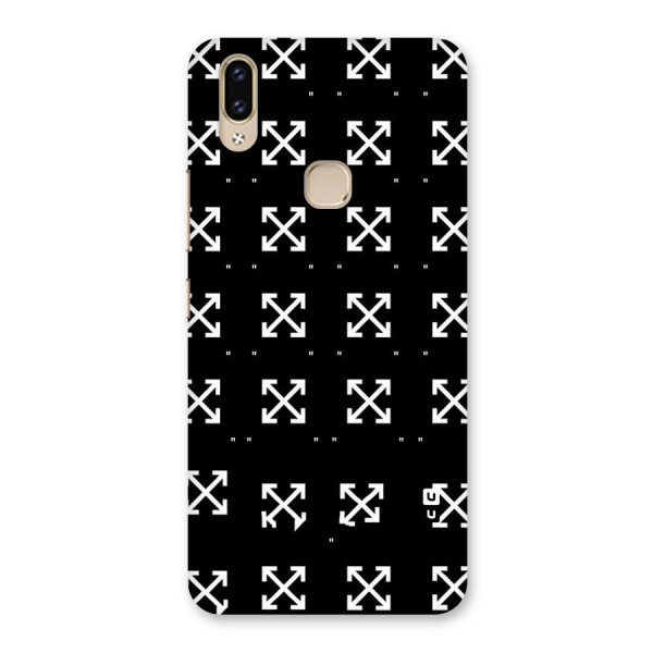 Cross Arrow Black Back Case for Vivo V9