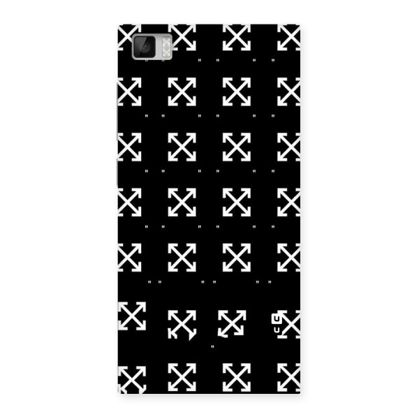 Cross Arrow Black Back Case for Xiaomi Mi3