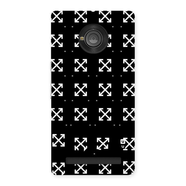 Cross Arrow Black Back Case for Yu Yuphoria