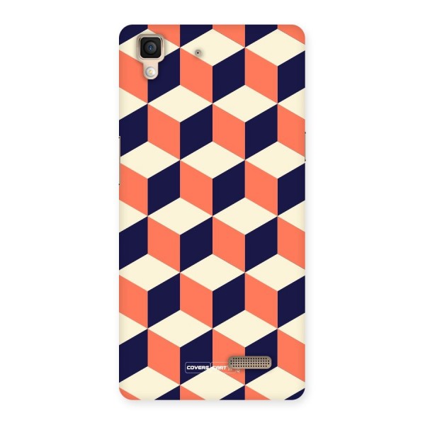 Cube Pattern Back Case for Oppo R7