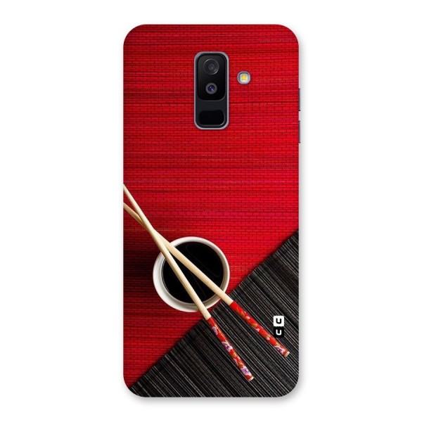 Cup Chopsticks Back Case for Galaxy A6 Plus