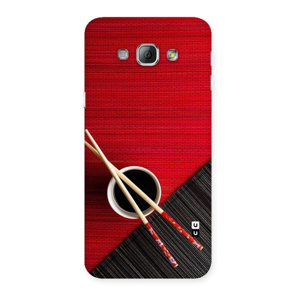 Cup Chopsticks Back Case for Galaxy A8