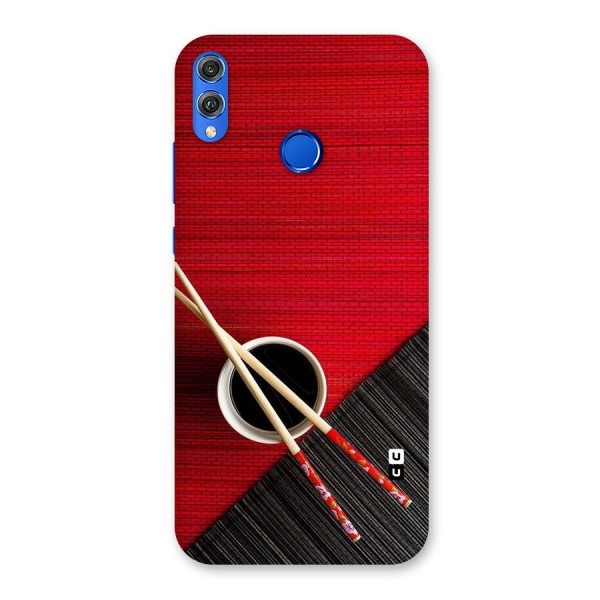 Cup Chopsticks Back Case for Honor 8X